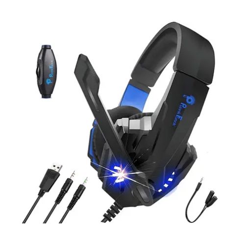 punnkfunnk k20 headset, over ear headphones with mic