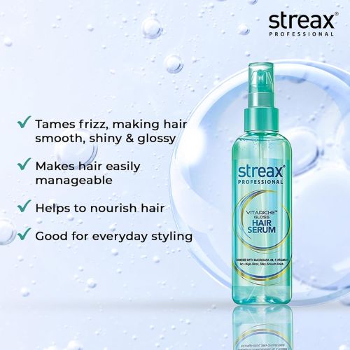 streax professional vitariche gloss hair serum